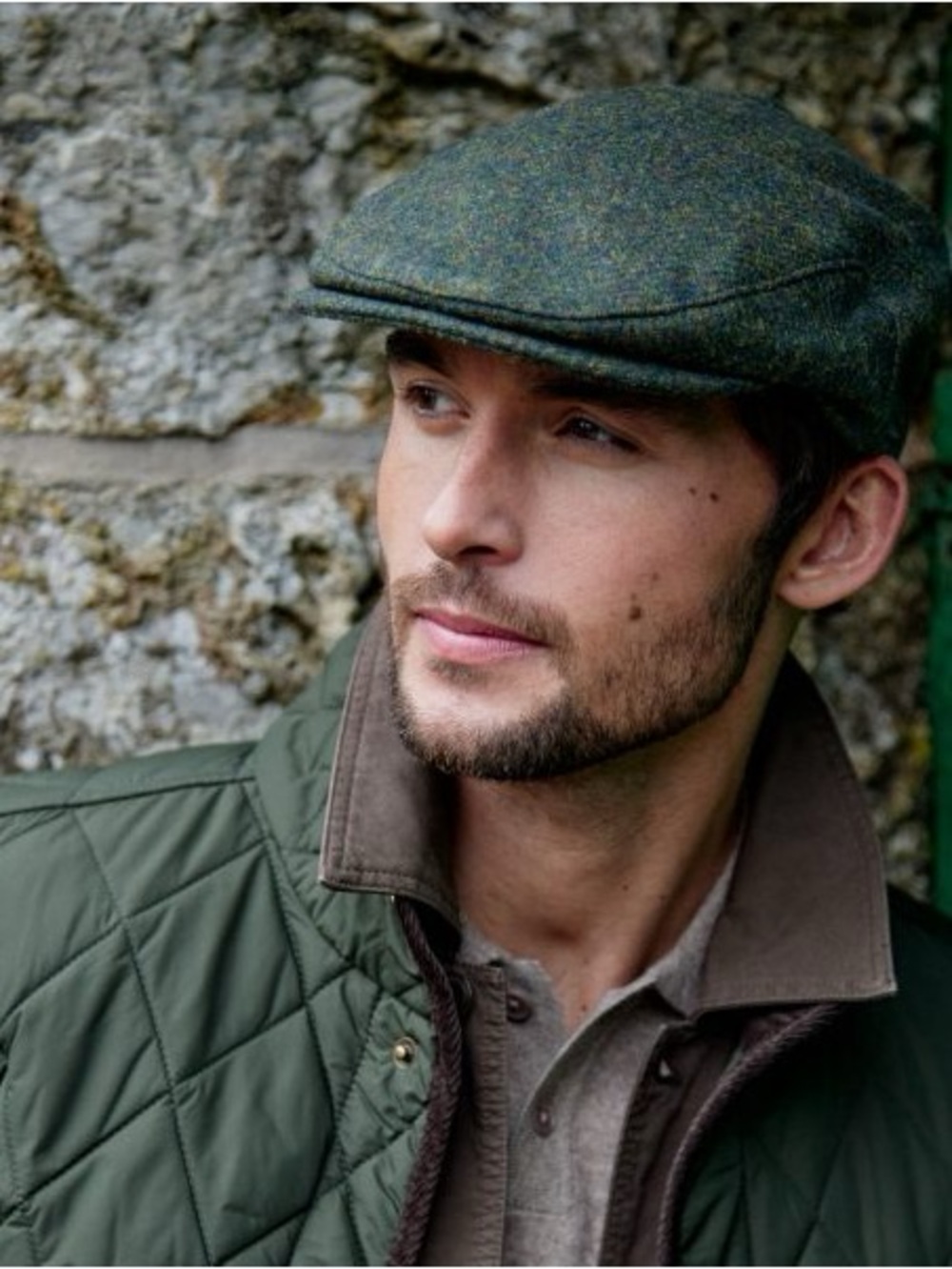 John Hanley & Co. Irish Tweed Wool Newsboy Cap XS/S Dark Green Peaky Blinders